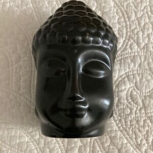 Black Buddha Head Sculpture